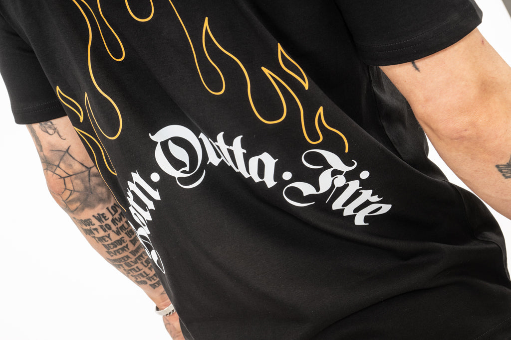 Orange Flames Born Outta Fire Design