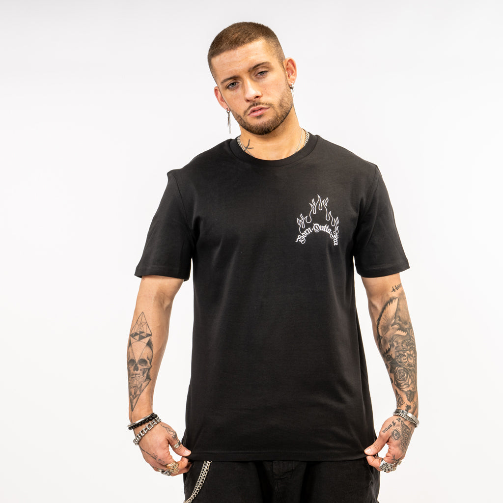 Ashen Glow T-Shirt in Black and White