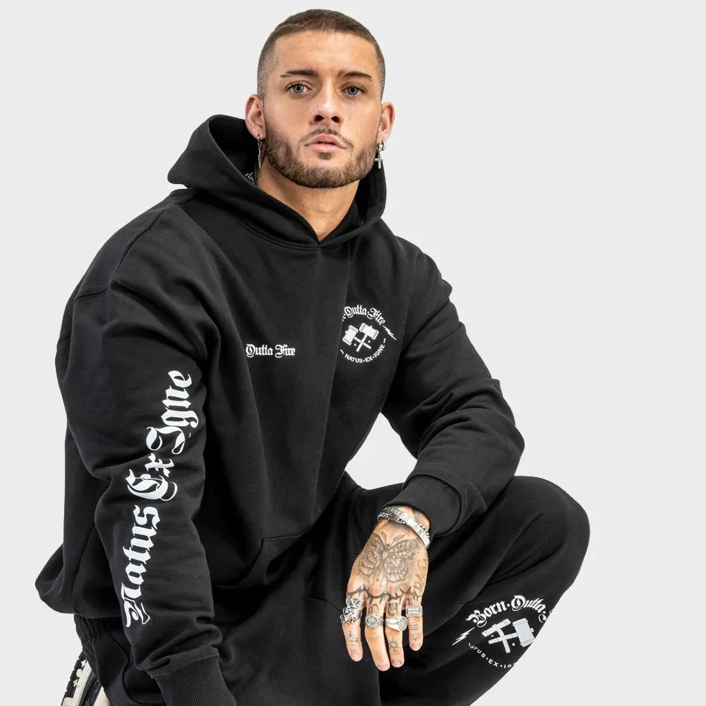 Black Born Outta Fire Hoody