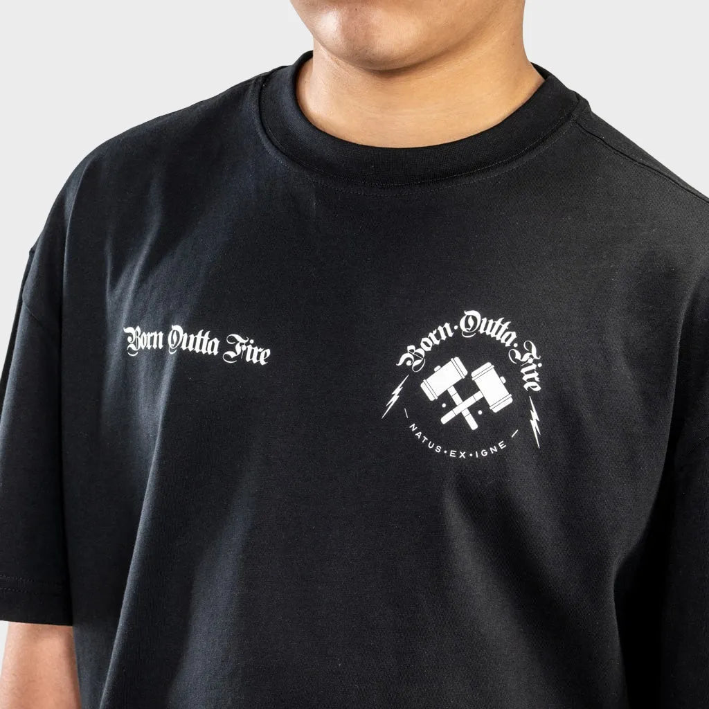 Oversized Black Armourer T Shirt