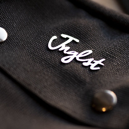 Junglist Yardrock Silver Logo on Black Bag