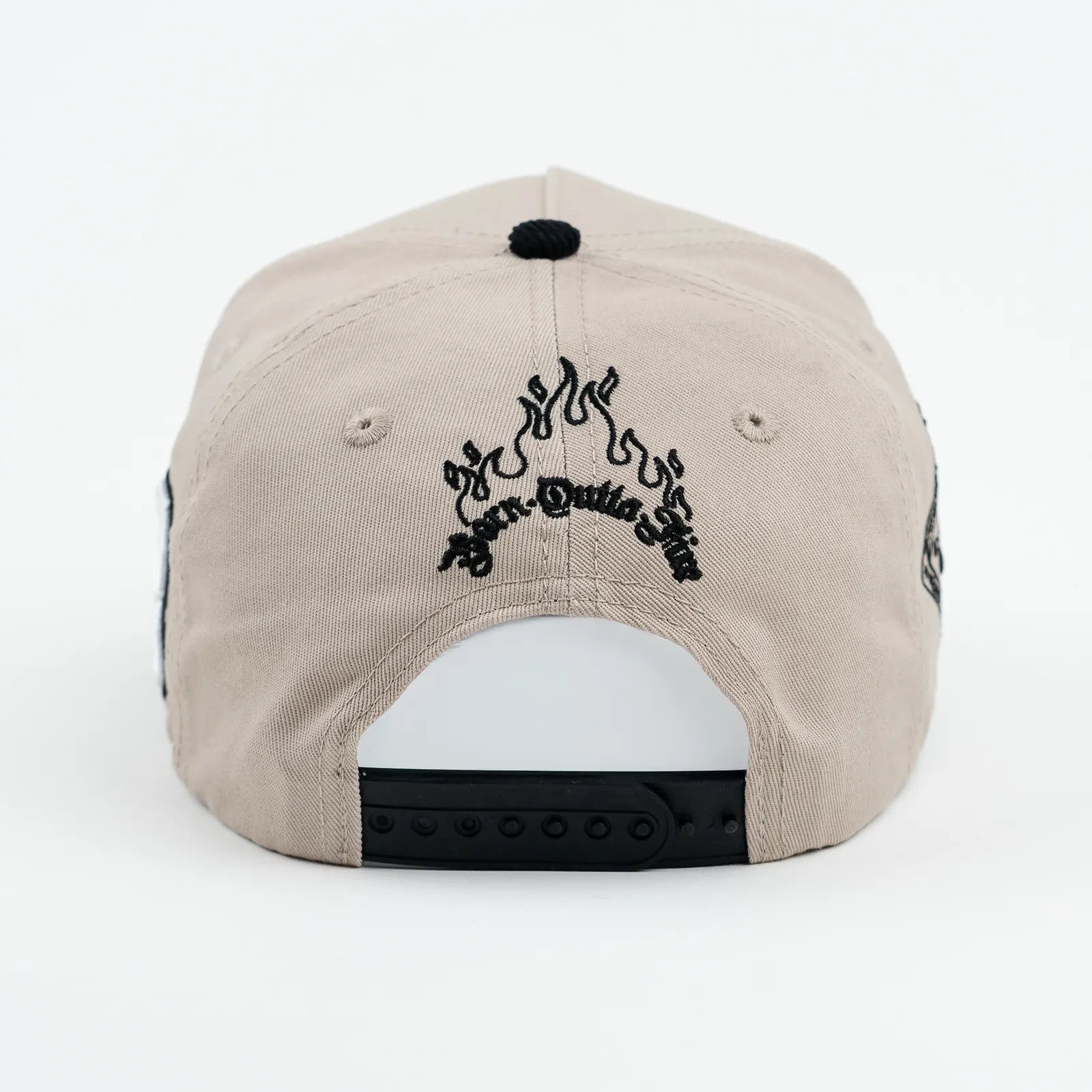 Born Outta Fire x Yardrock 5-Panel Snapback Cap - Beige