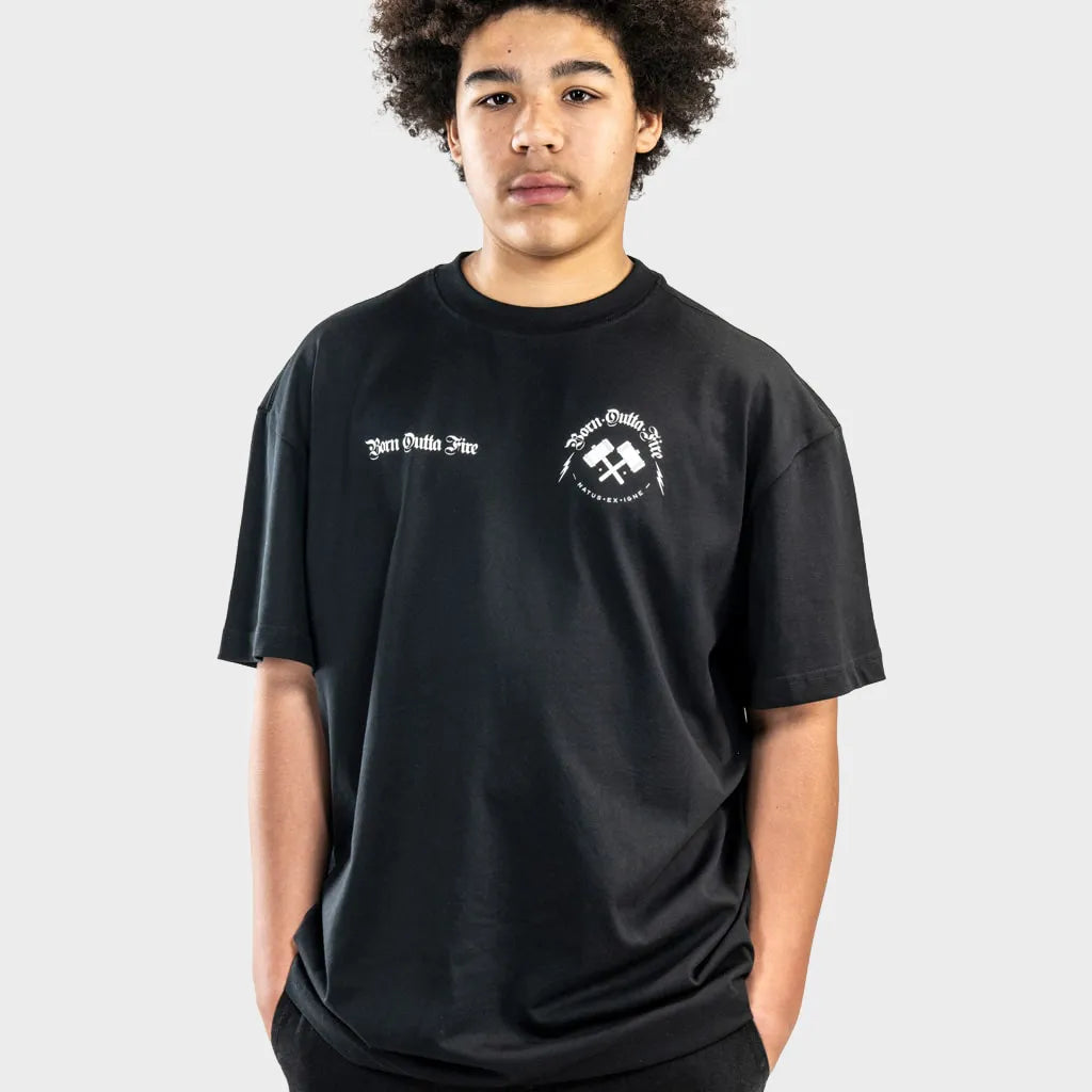 Oversized Black Armourer T Shirt