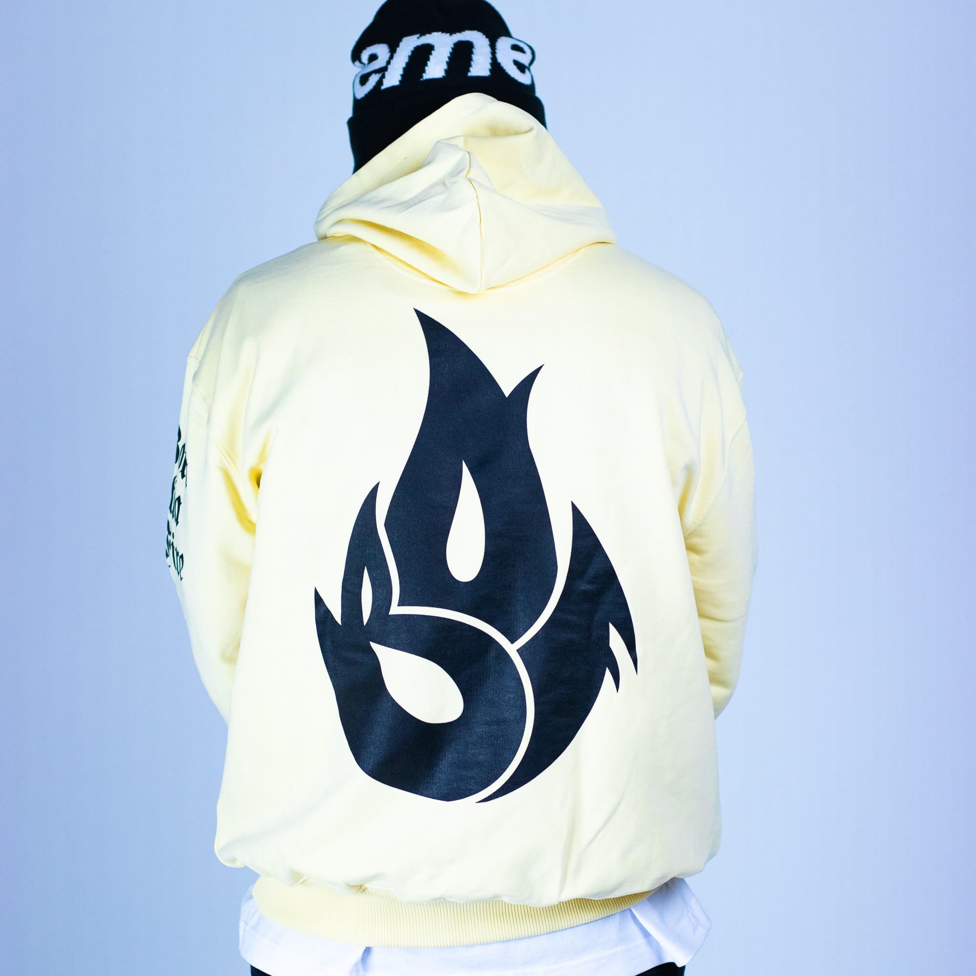 Back of Flame Butter Hoody