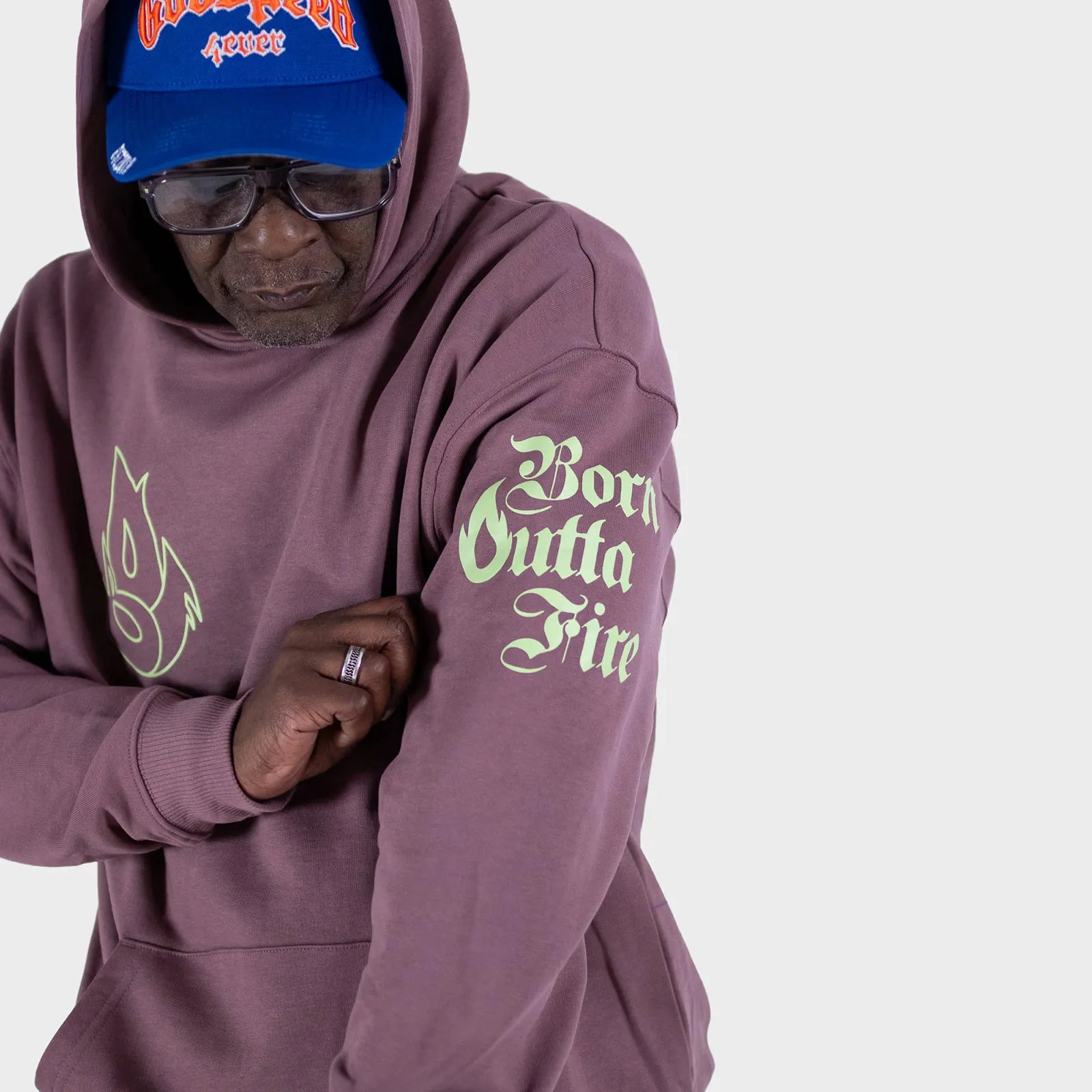 Coffee Born Outta Fire Pistachio Flame Hoody