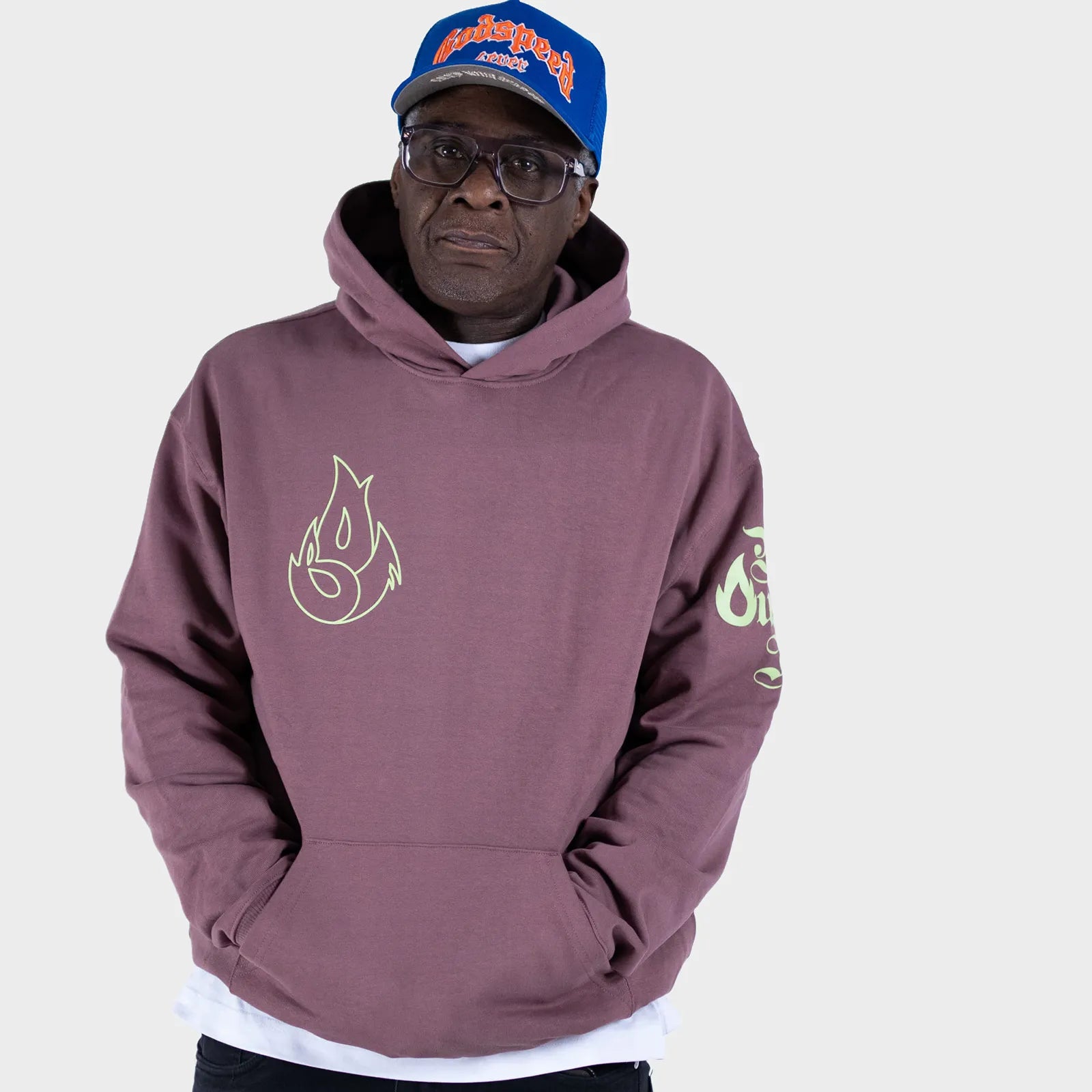 Coffee Born Outta Fire Pistachio Flame Hoody