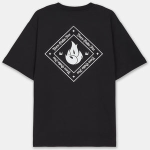 Born Outta Fire Flame Emblem T-Shirt - Black