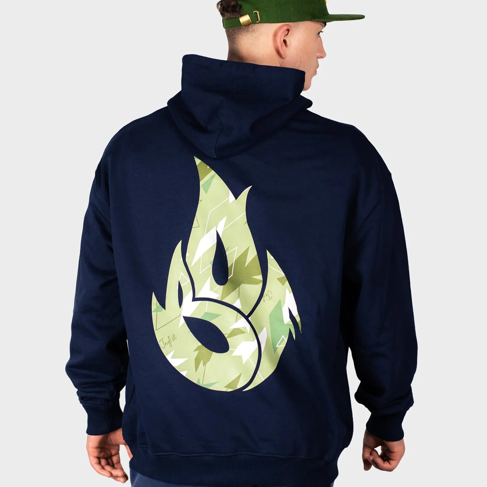 Navy Jnglst X Born Outta Fire Hoody
