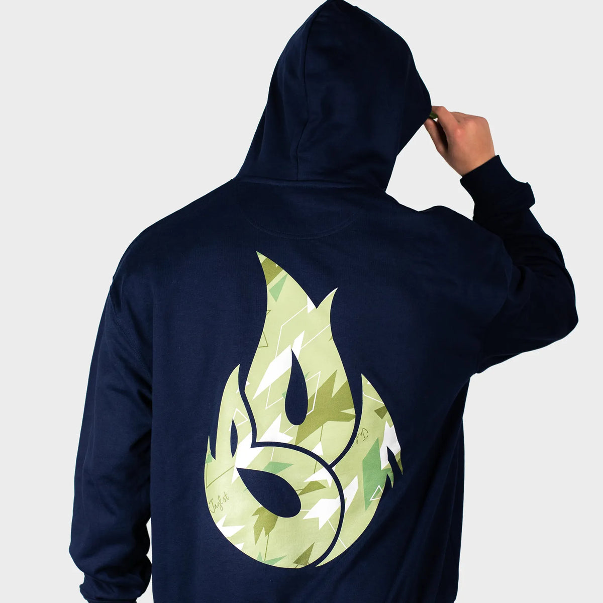 Navy Jnglst X Born Outta Fire Hoody