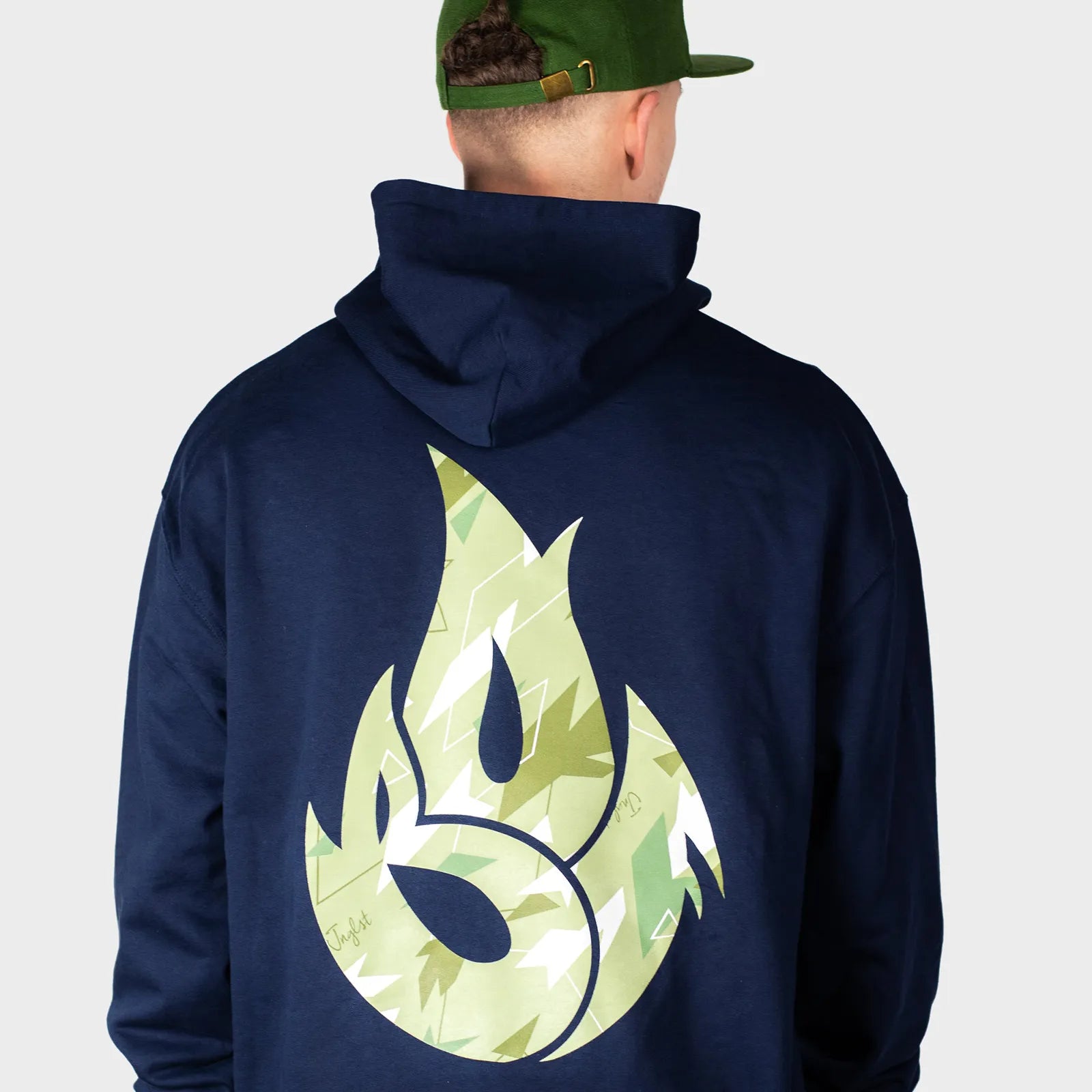 Navy Jnglst X Born Outta Fire Hoody