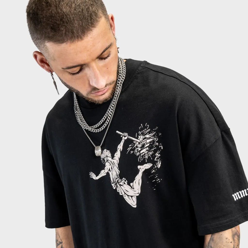 Vulcan God Of Fire Sand - Black T-Shirt