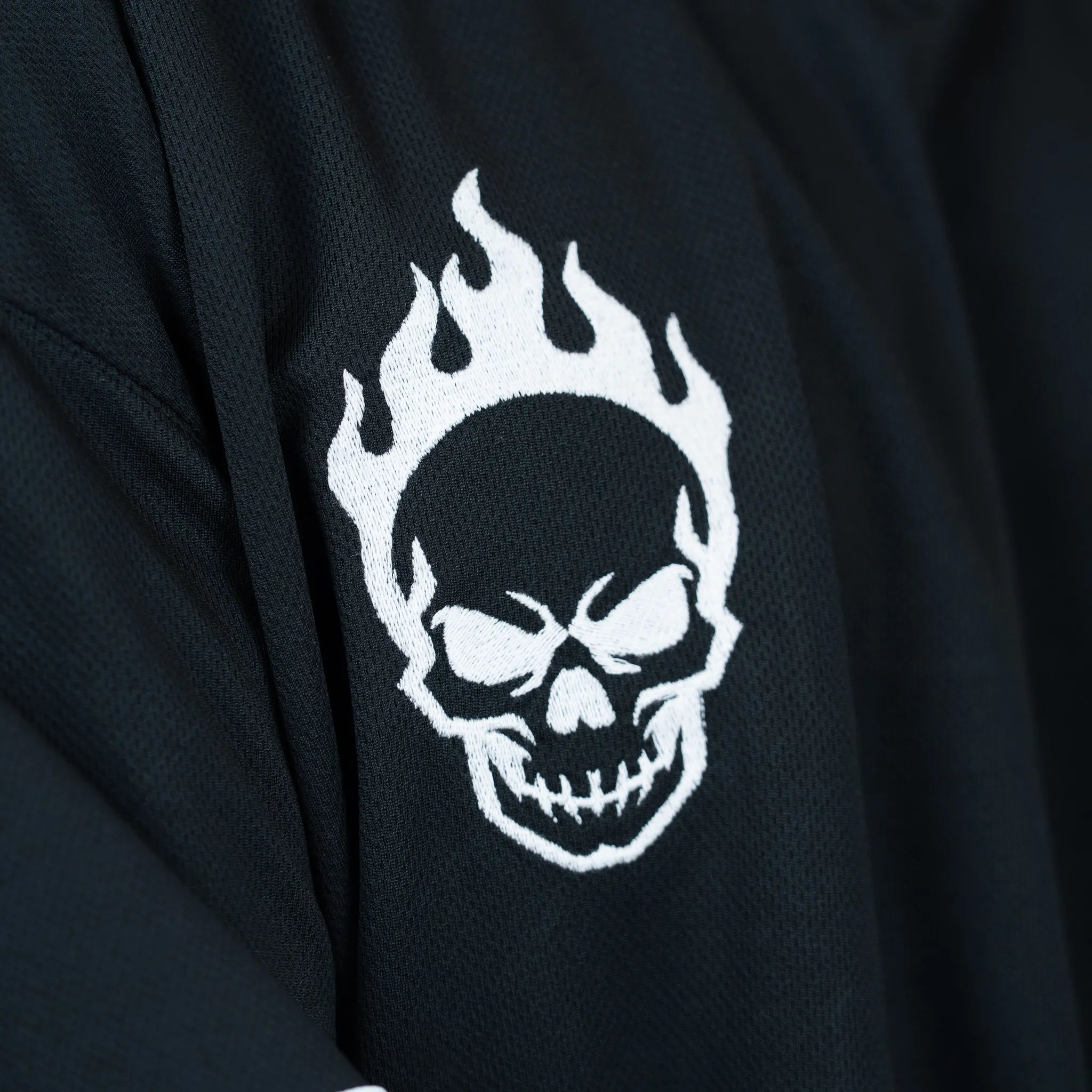 Born Outta Fire Hockey Jersey - Black/White