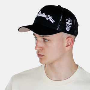 Born Outta Fire Trucker Cap - Black