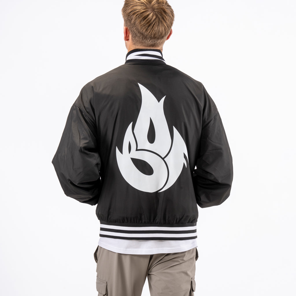 Born Outta Fire Varsity Jacket back