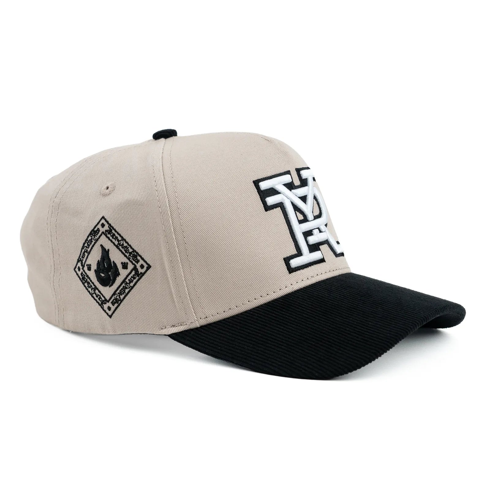 Born Outta Fire x Yardrock 5-Panel Snapback Cap - Beige