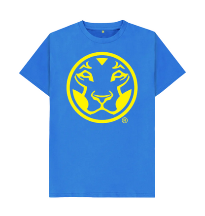 Bright Blue Yardrock Classics Yellow Lion Dark T-Shirt