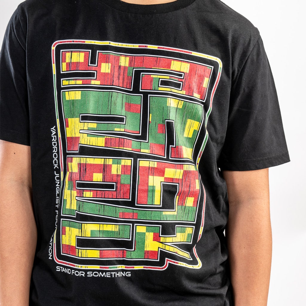 Block Rock Close up colour print t shirt