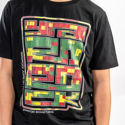 Block Rock Close up colour print t shirt