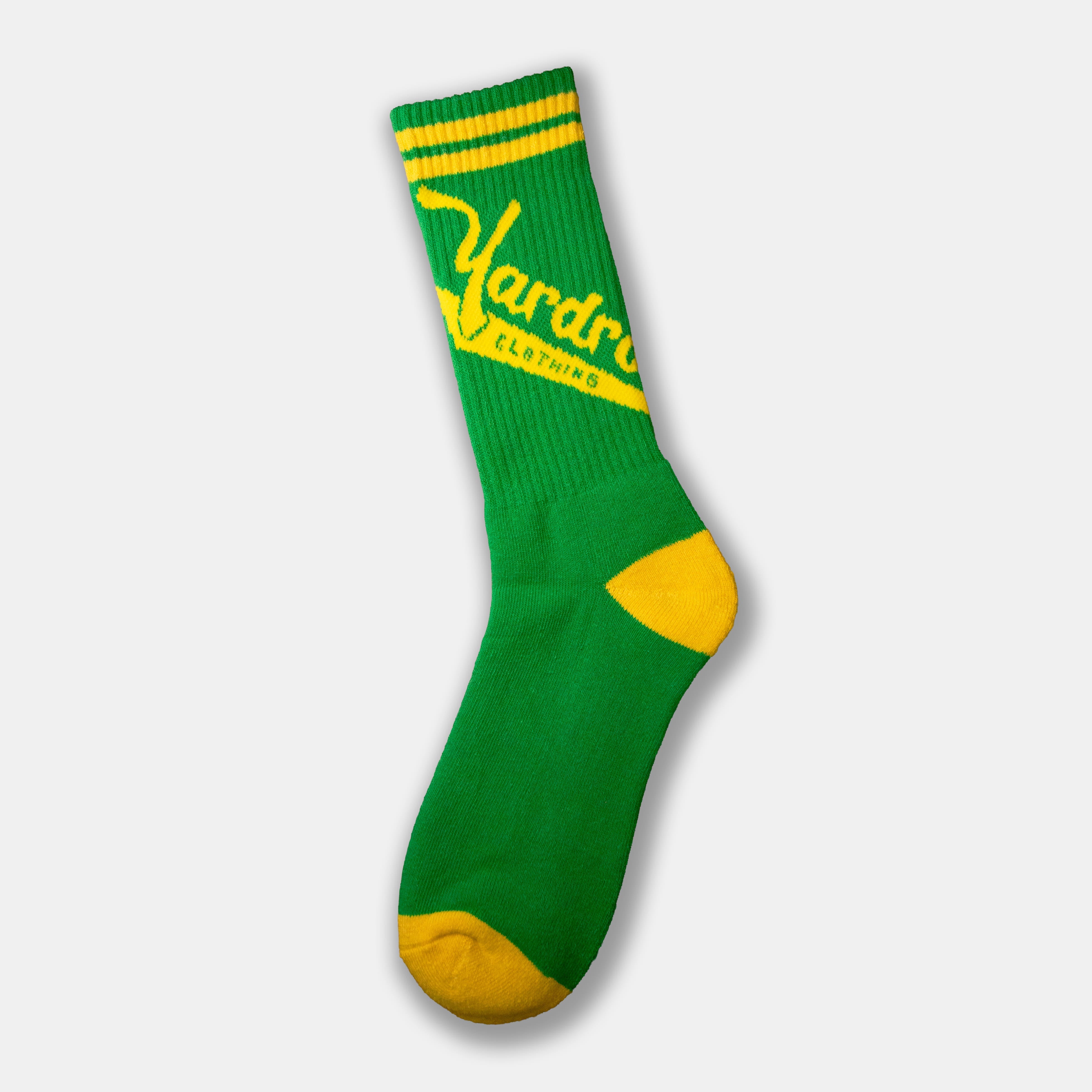 Yardrock Green and Yellow Hemp Socks