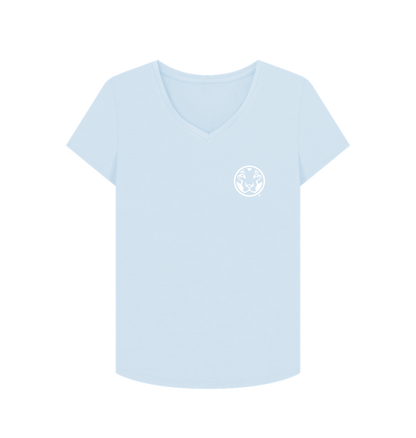 Sky Blue Printed T-shirt Front
