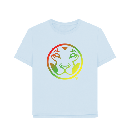 Sky Blue Printed T-shirt Front