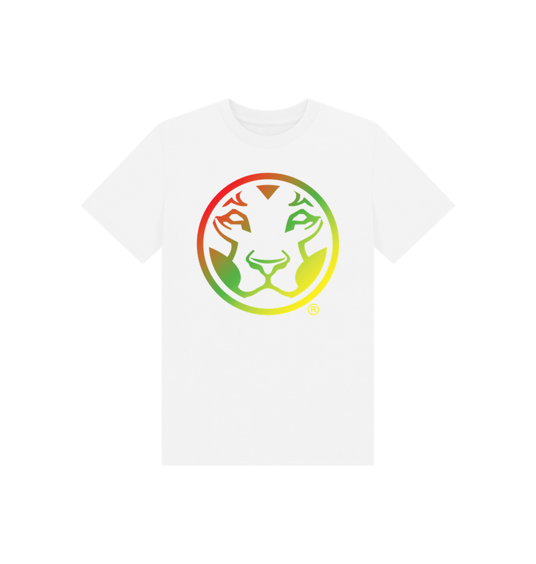 White Printed Kids T-Shirt Front