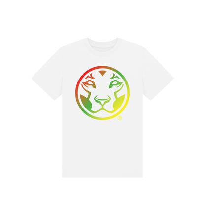 White Printed Kids T-Shirt Front