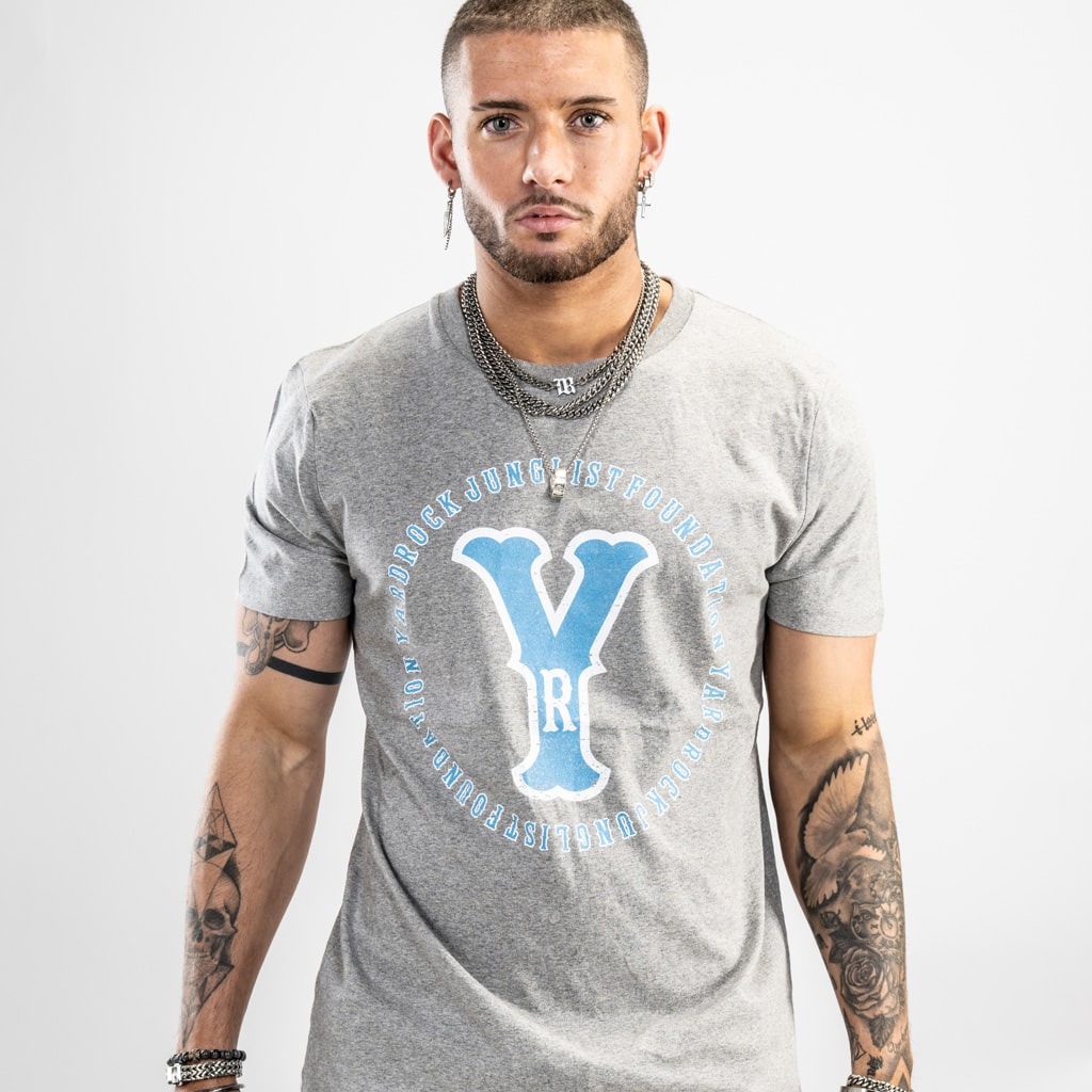 Classic distressed streetwear graphic print t shirt