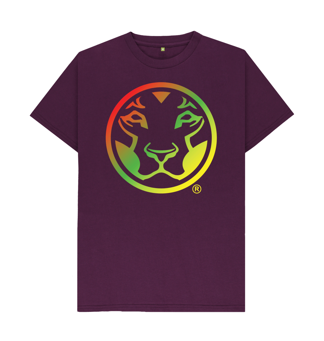 Purple Printed T-shirt Front