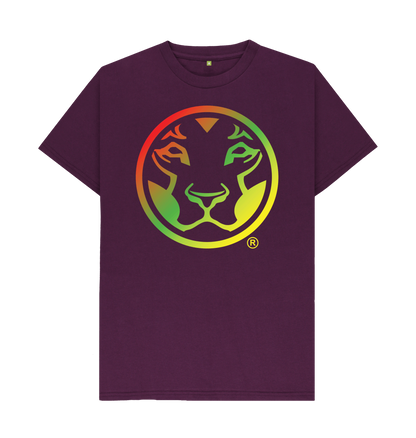 Purple Printed T-shirt Front