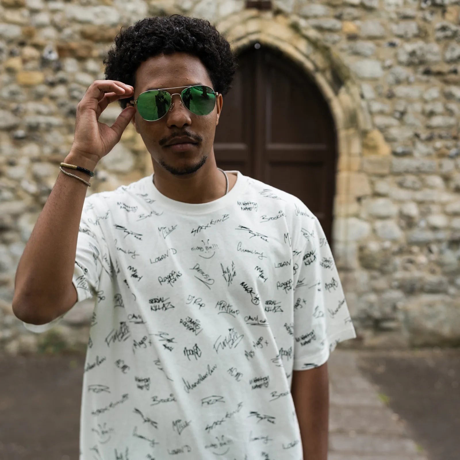 Junglist Network x THTC Legends Signature T-Shirt White