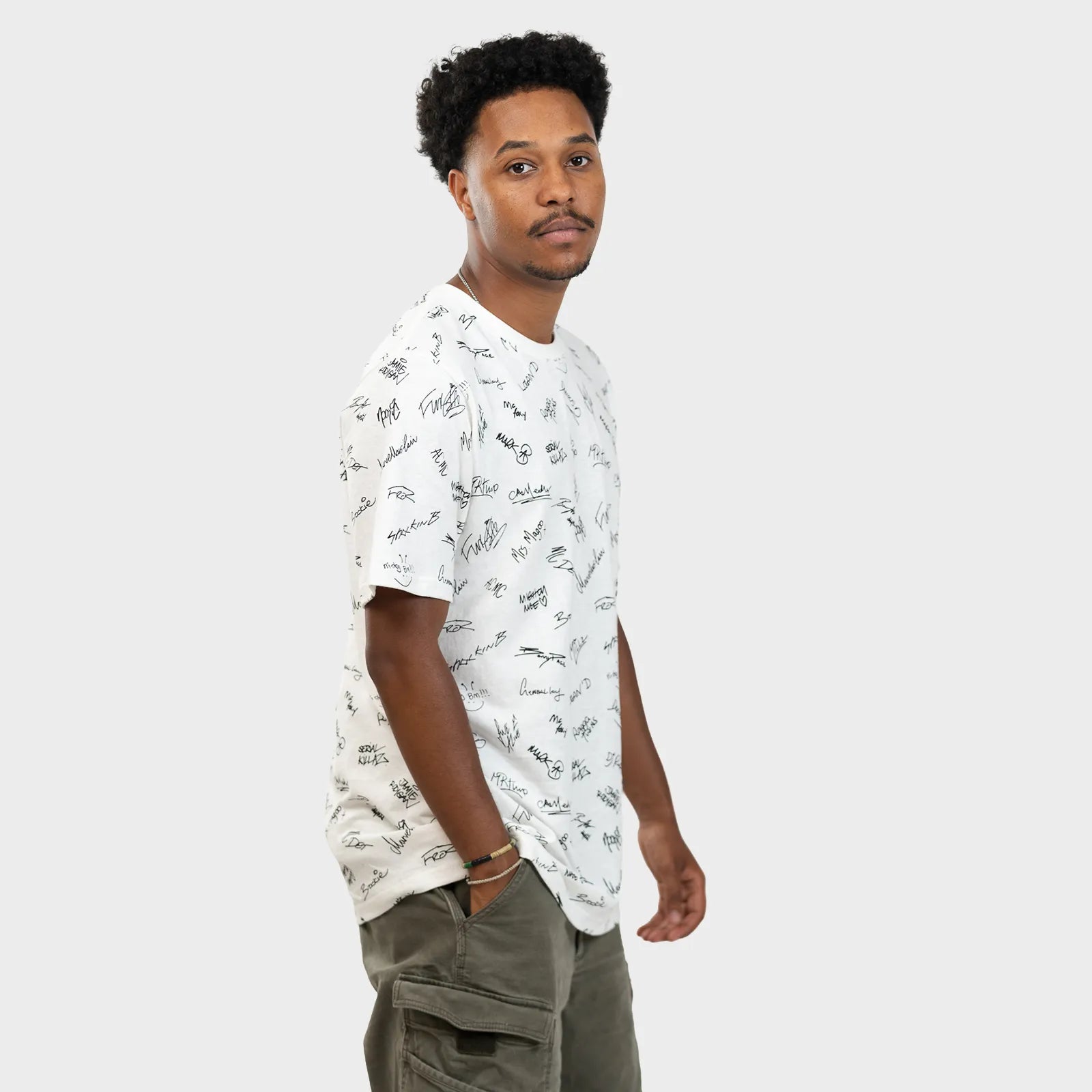Junglist Network x THTC Legends Signature T-Shirt White
