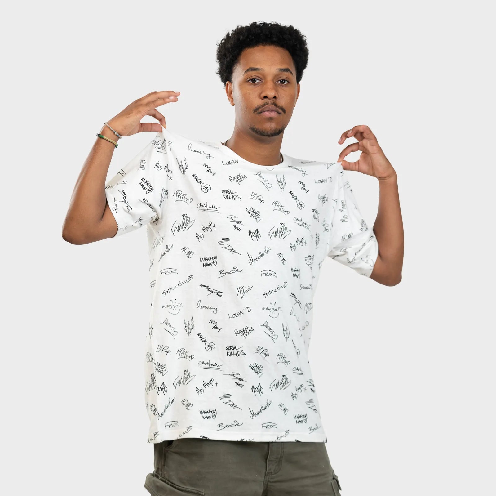 Junglist Network x THTC Legends Signature T-Shirt White