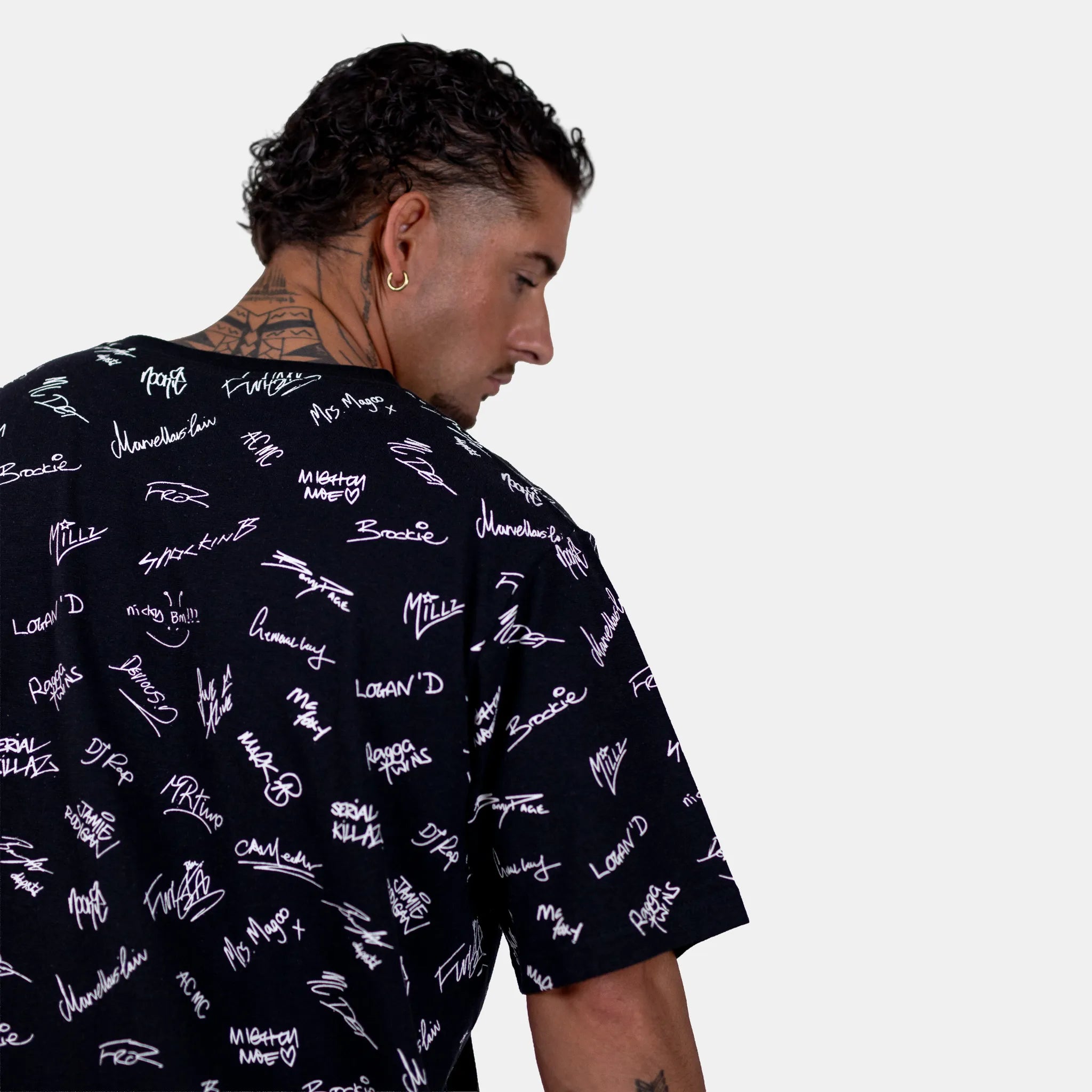 Junglist Network x THTC Legends Signature T-Shirt Black