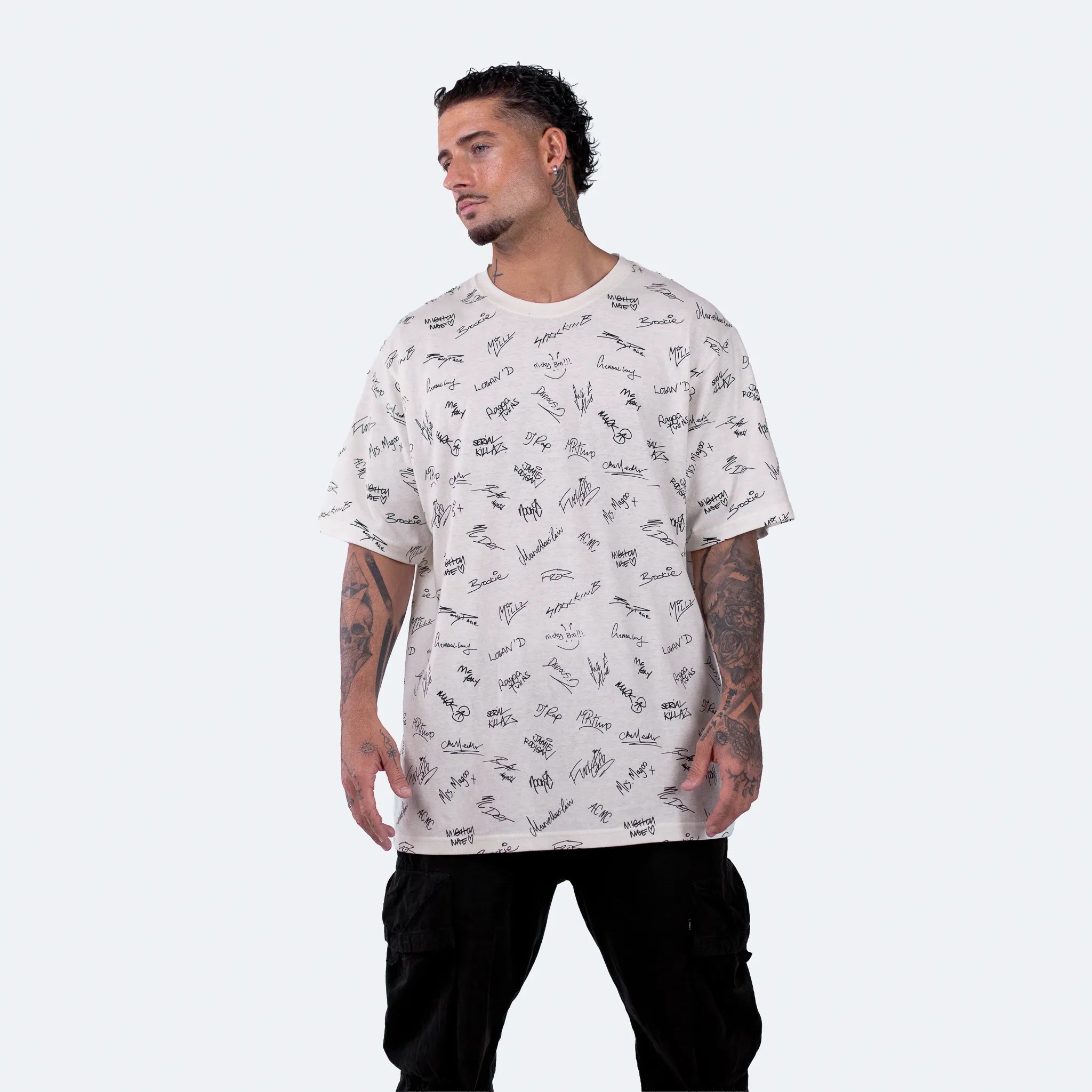 Junglist Network x THTC Legends Signature T-Shirt White