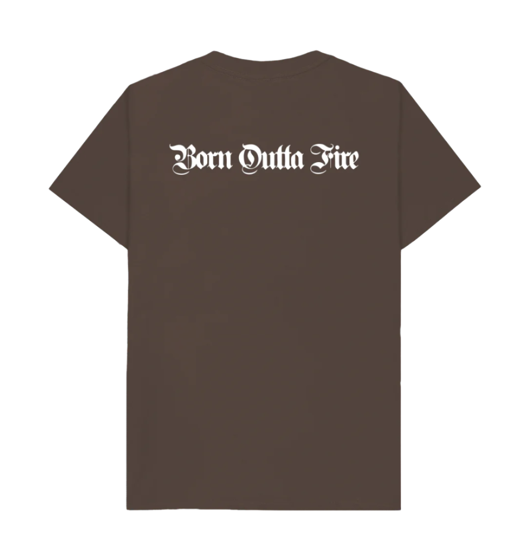 Born Outta Fire Yardrock Tee back print