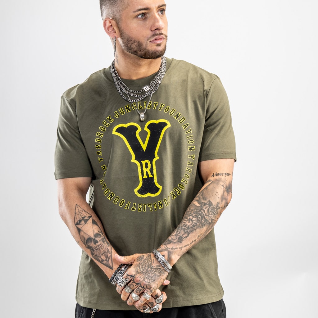 Khaki Junglist YR t shirt