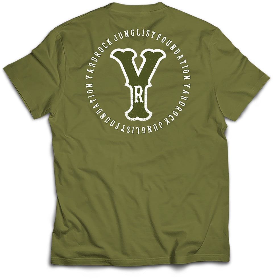 Drum and Bass T Shirt yardrock Green back