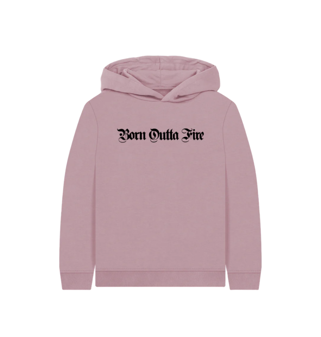 Mauve Born Outta Fire Kids Hoody