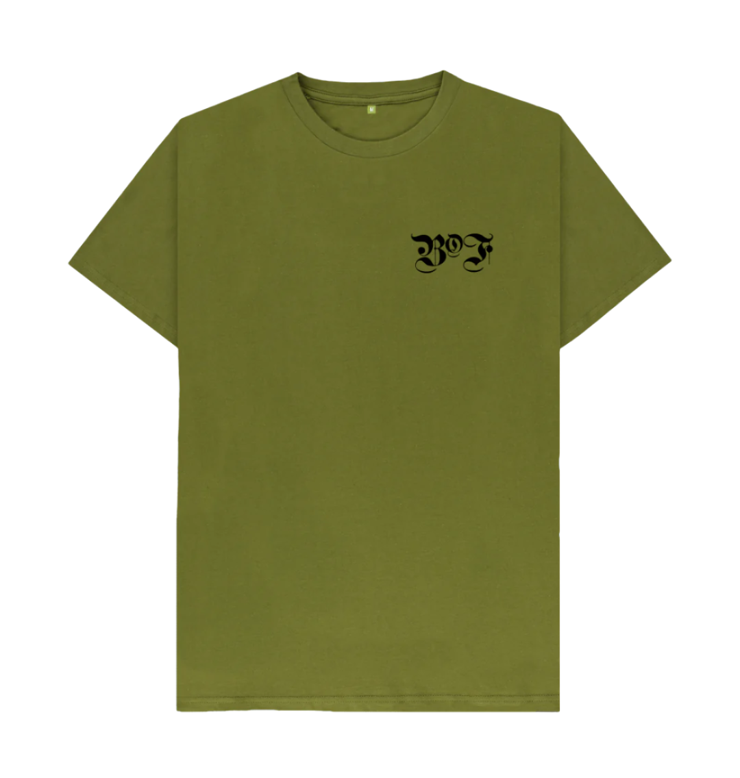 Moss Green Born Outta Fire B2B Light T-Shirt