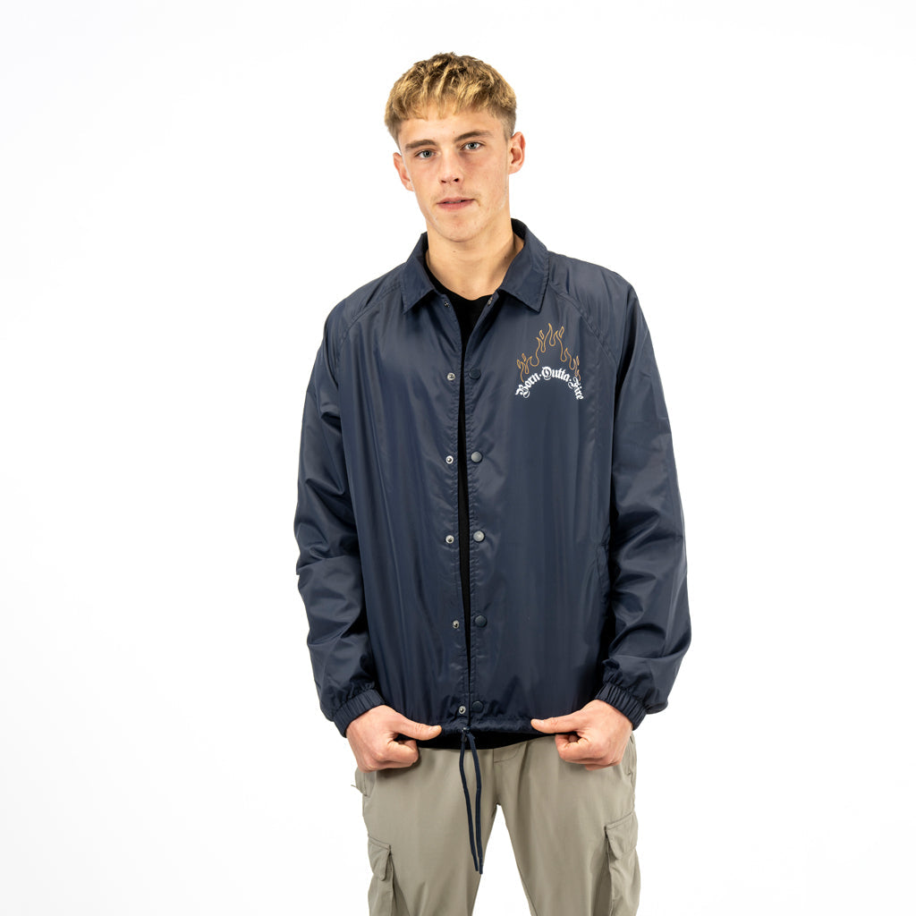 Navy Coach Jacket by Yardrock Clothing