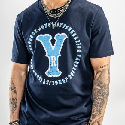 Light Blue graphic design distressed look