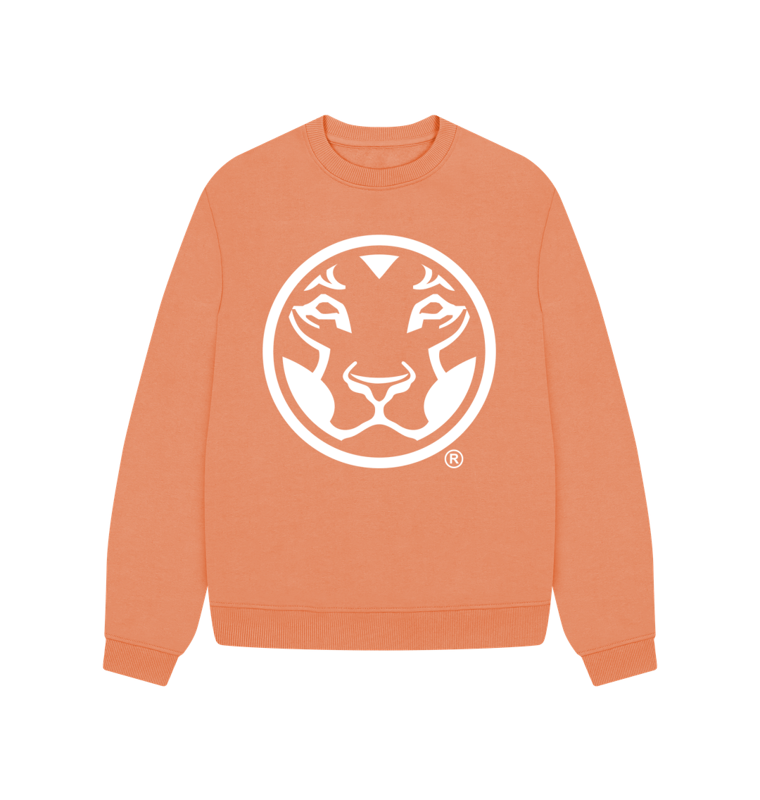 Apricot Printed Sweater Front