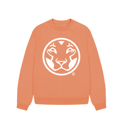 Apricot Printed Sweater Front