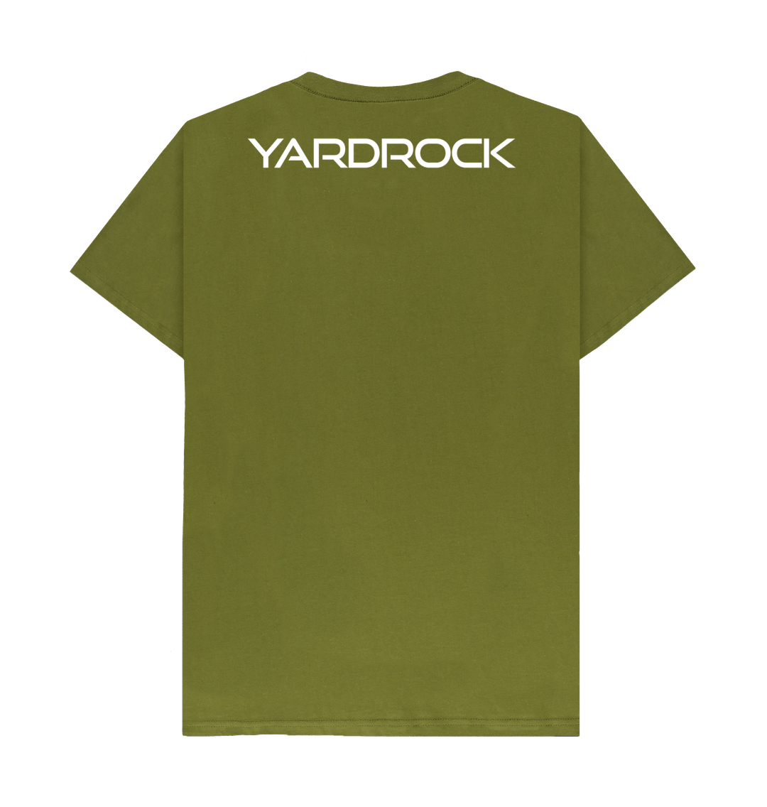 Moss Green Printed T-shirt Back