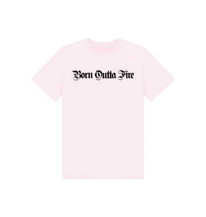 Pink Born Outta Fire Kids T-Shirt