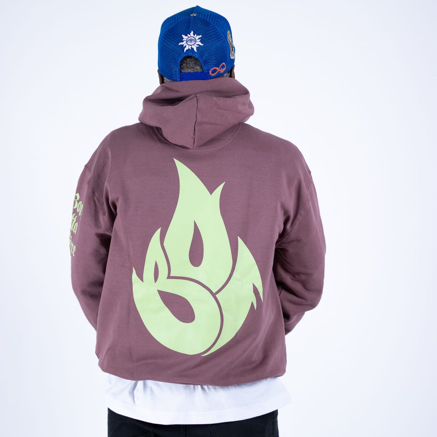 Coffee Born Outta Fire Pistachio Flame Hoody