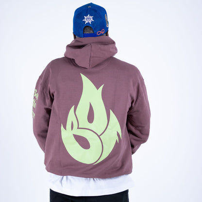 Coffee Born Outta Fire Pistachio Flame Hoody