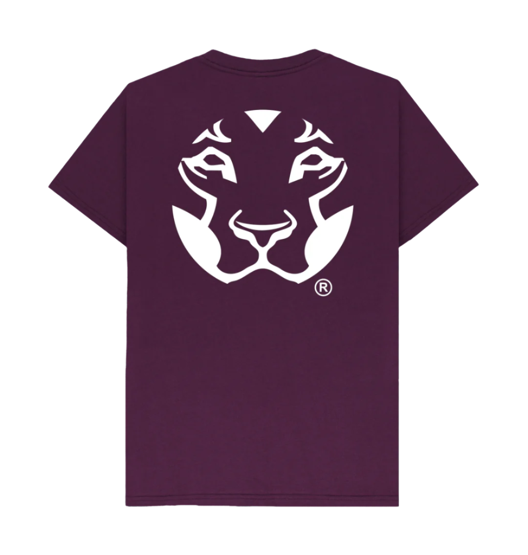 Purple Lion Junglist T Shirt back print