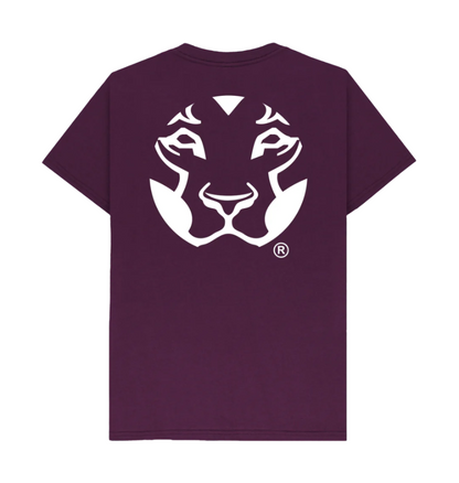 Purple Lion Junglist T Shirt back print